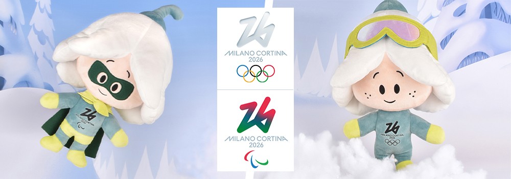 Peluches 30 cm Sport & Super Flo Milan-Cortina 2026.