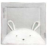 DC3060-Tapis de Parc Lapin  - gris perle - 100 x 100 cm