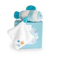 DC3656-Peluche poisson clown mignon avec doudou - vert - 16