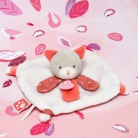 DC3835-Mini doudou Chat corail - 20 cm