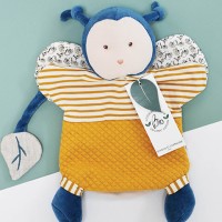 DC3849-Marionnette à main abeille en coton Bio - 25 cm