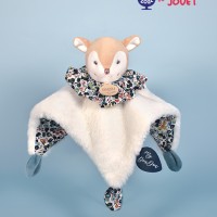 DC3930-Doudou Faon marron - Cocon - Balle d'éveil - 3 EN 1