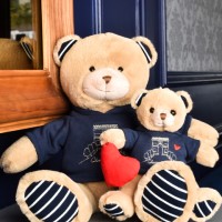 Porte clé Ours avec sweat marine - SP4281-3.jpg