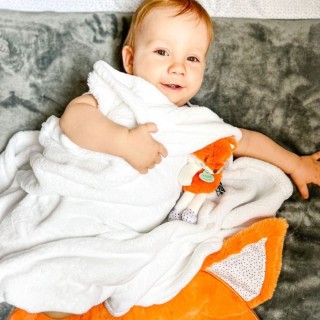 Doudou Plaid ???? + Doudou Renard ???? = le meilleur pour rassurer et endormir bébé ????Un cadeau idéal pour la naissance ????????#doudouetcompagnie #doudou #bébé #baby #peluche #plaid #kids #family