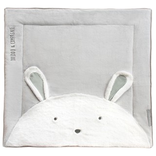 Tapis de Parc Lapin  - gris perle - 100 x 100 cm