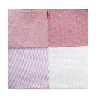 Tapis d'éveil Bébé - Vieux rosel / Blanc - 100 X 100 cm