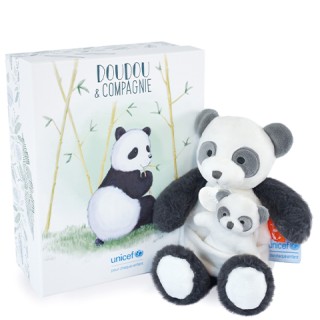Peluche Panda avec bébé - 25 cm - Unicef