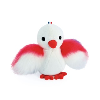 Peluche poussin blanc - 15 cm - Fabriqué en France