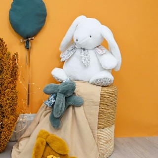 Lapin geant Blanc - LAPIN DOUDOU 42 cm