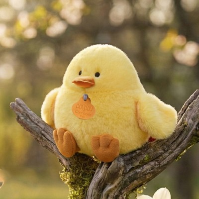 Peluche poussin jaune - 15 cm - PIOU