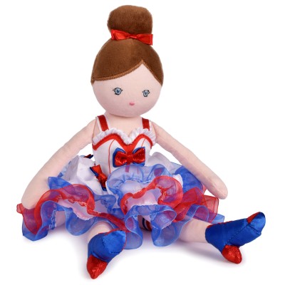 Poupee de chiffon French Cancan Doudou et Compagnie X Moulin Rouge - 30 cm