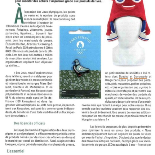 Mascottes Phryges Doudou et Compagnie Jeux Olympiques et Paralympiques