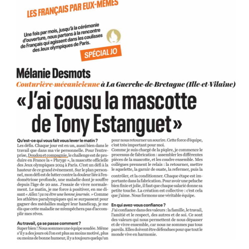 Mascotte JO, Jeux olympiques, JO, Paralympiques, évènements sportifs