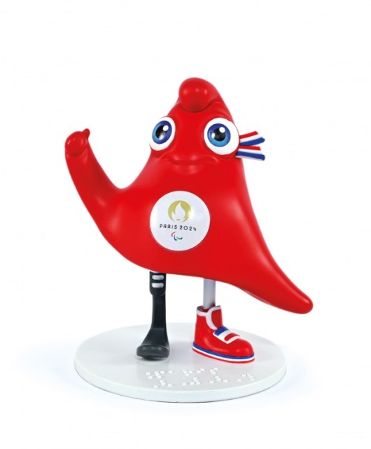 Figurine Mascotte Paralympique officielle Jeux de Paris 2024 Doudou et compagnie JO2508