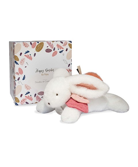 DC3736-1 Coffret Pantin Lapin Vieux rose - Happy Boho - 25 cm