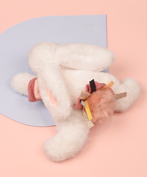 DC3736 12.jpg Pantin Lapin Vieux rose - Happy Boho - 25 cm