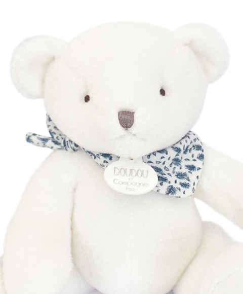 ours en peluche assis blanc 25 cm I Doudou et Compagnie - DC4160-1.jpg