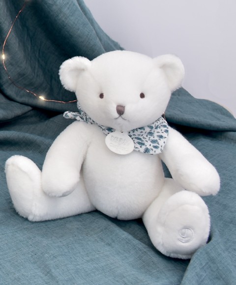 ours en peluche assis blanc 25 cm I Doudou et Compagnie - DC4160-3.jpg