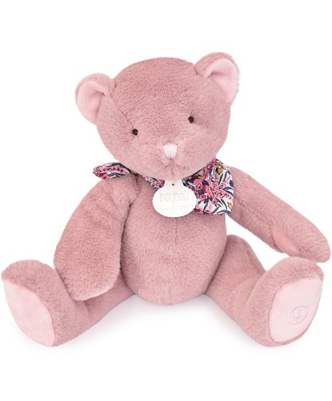 Ours en peluche rose assis 25 cm- DC4161.jpg