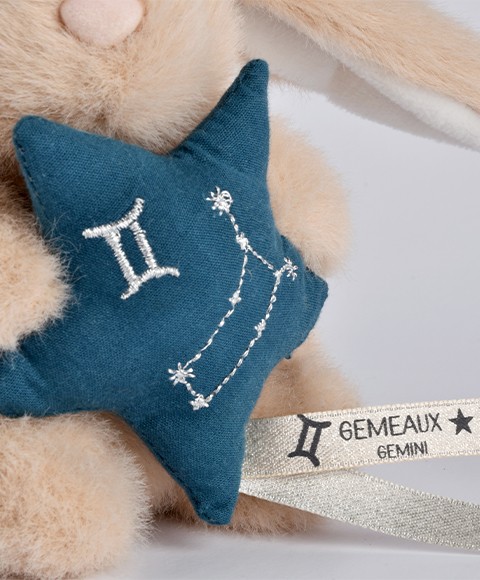broderie gémeaux doudou astro
