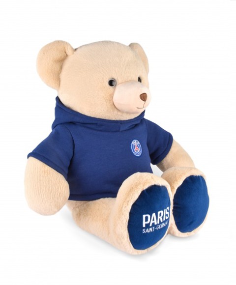 peluche Ours à capuche paris saint germain 85cm