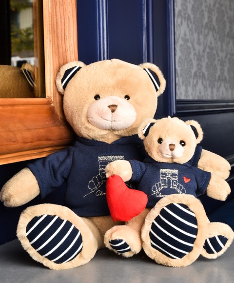 Porte clé Ours avec sweat marine - SP4281-3.jpg