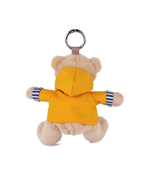 Peluche porte-clé Ours Marin avec ciret jaune - 15 cm - SP4522-2.jpg