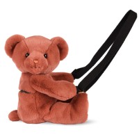 Sac bandouliere - Ours en peluche terracotta - 30 cm