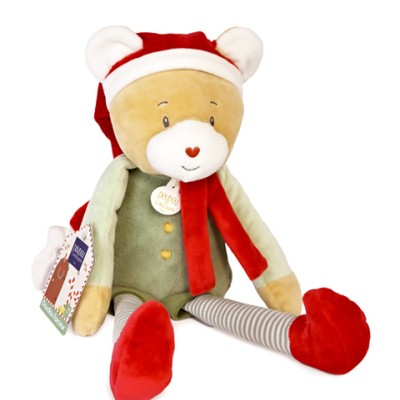 Doudou Farceur de Noël - Cotillon Lutin Farceur 40 cm