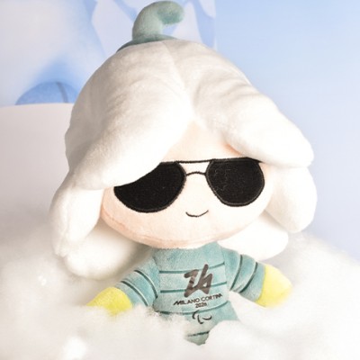 Peluche Mascotte FASHION FLO - Jeux Paralympiques Milano-Cortina 2026 - 20 cm