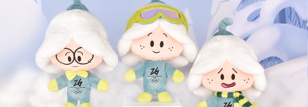 Peluches 20 cm - Mascottes Milan-Cortina 2026