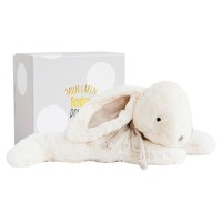 1249- peluche lapin géant taupe 75 cm