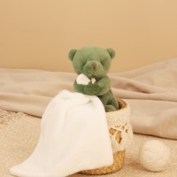 DOUDOU mouchoir ourson - Vert DC4357