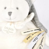 OURS GRIS Pantin attache-sucette DC4335 DOUDOU collector