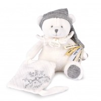 DOUDOU   OURS GRIS Pantin attache-sucette collectorDC4335