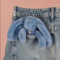 LAPIN FLEURETTE - Porte clés - Bleu DC4295