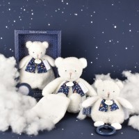 Doudou plat Ours Luminescent - 26 cm - Clair de Lune DC4316