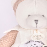 Ours veilleuse musicale projection d'étoiles