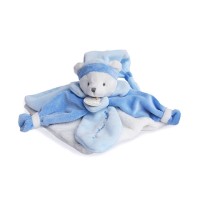 DC2921-2 Doudou plat Ours Collector bleu - 24 cm
