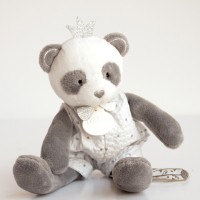DC3540-Peluche Panda gris Attrape-rêves - 20 cm