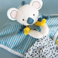 DC3668-Doudou plat Yoca le koala - 25  cm