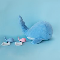 DC3676-Peluche géante baleine bleue - 60 cm