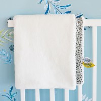 DC3685-Couverture bébé plaid Douceur Yoca le koala - Blanc - 70 x 100 cm