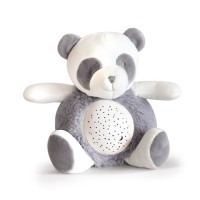 DC3693-Veilleuse musicale et lumineuse Panda Gris - 20 cm