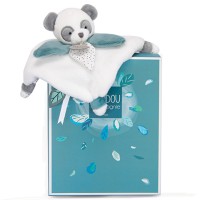 DC3835-petit doudou panda gris et écru