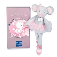 DC3975-Peluche Souris Ballerine grise avec tutu - 30 cm