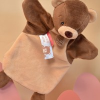 DC4013-Marionnette à Main Ours brun