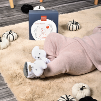 Chausson fantôme avec carte mon premier halloween