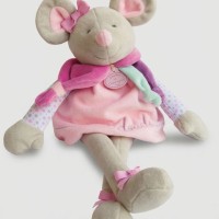 peluche souris grise et rose-dc2981.jpg