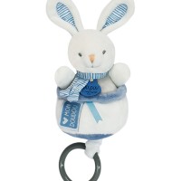DC3836-Peluche musicale lapin bleu - 20 cm